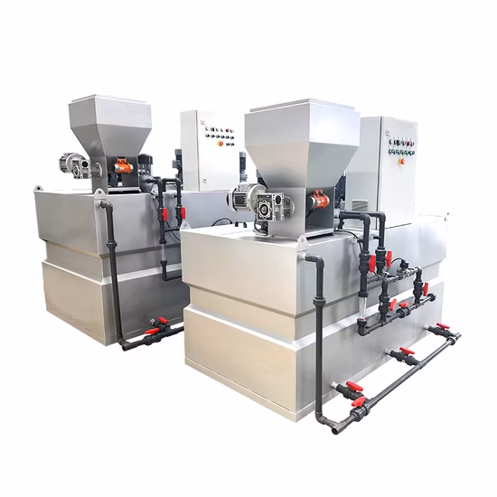 Automatic Polyelectrolyte Preparation PAM PAC Polymer Powder Dosing System