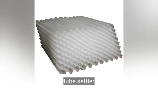 Hexagonal PVC/PP Tube Settler Media 35mm 50mm Bore Size Lamella Clarifier for Water Treatment