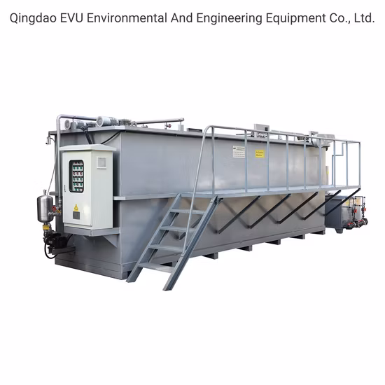 Sistema de Tratamento de Esgoto Daf Flutuação por Ar Dissolvido Unidade de Separação Sólido-Líquido em Estação de Tratamento de Esgoto Industrial
