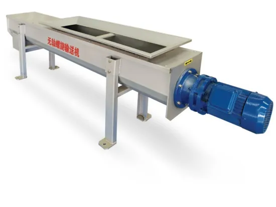 Transportador Espiral de Rosca Sem Eixo para Água Desidratada Tipo U