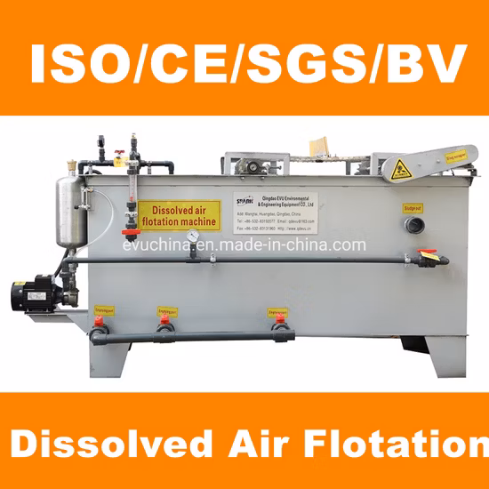 Flotação por Ar Dissolvido (Daf) para Estação de Tratamento de Esgoto da Fabricação de Papel