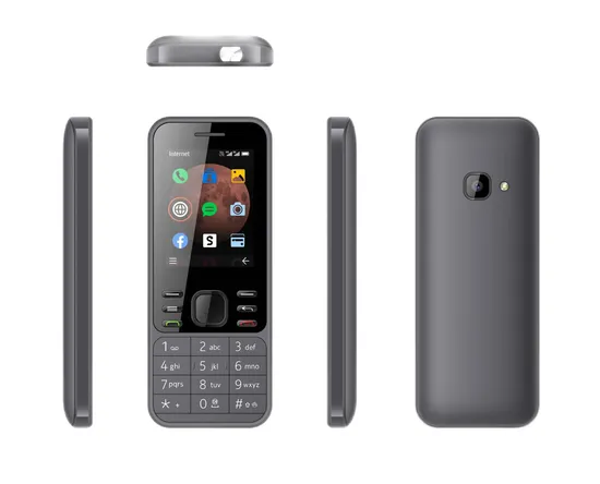 2022 Novo produto Tela super grande de 2,8 polegadas com luz de flash 2g GSM Suporte para telefone celular OEM ODM Bar Feature Phone