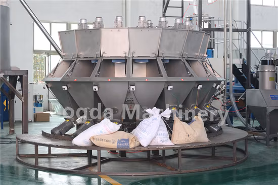 Alimentação automática Dosagem gravimétrica Lote Pesagem Mistura Sistema de transporte para mistura de compostos de PVC Aditivo pequeno